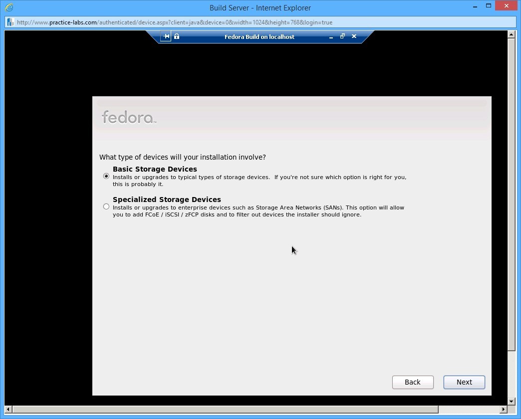 Practice Labs screenshot.